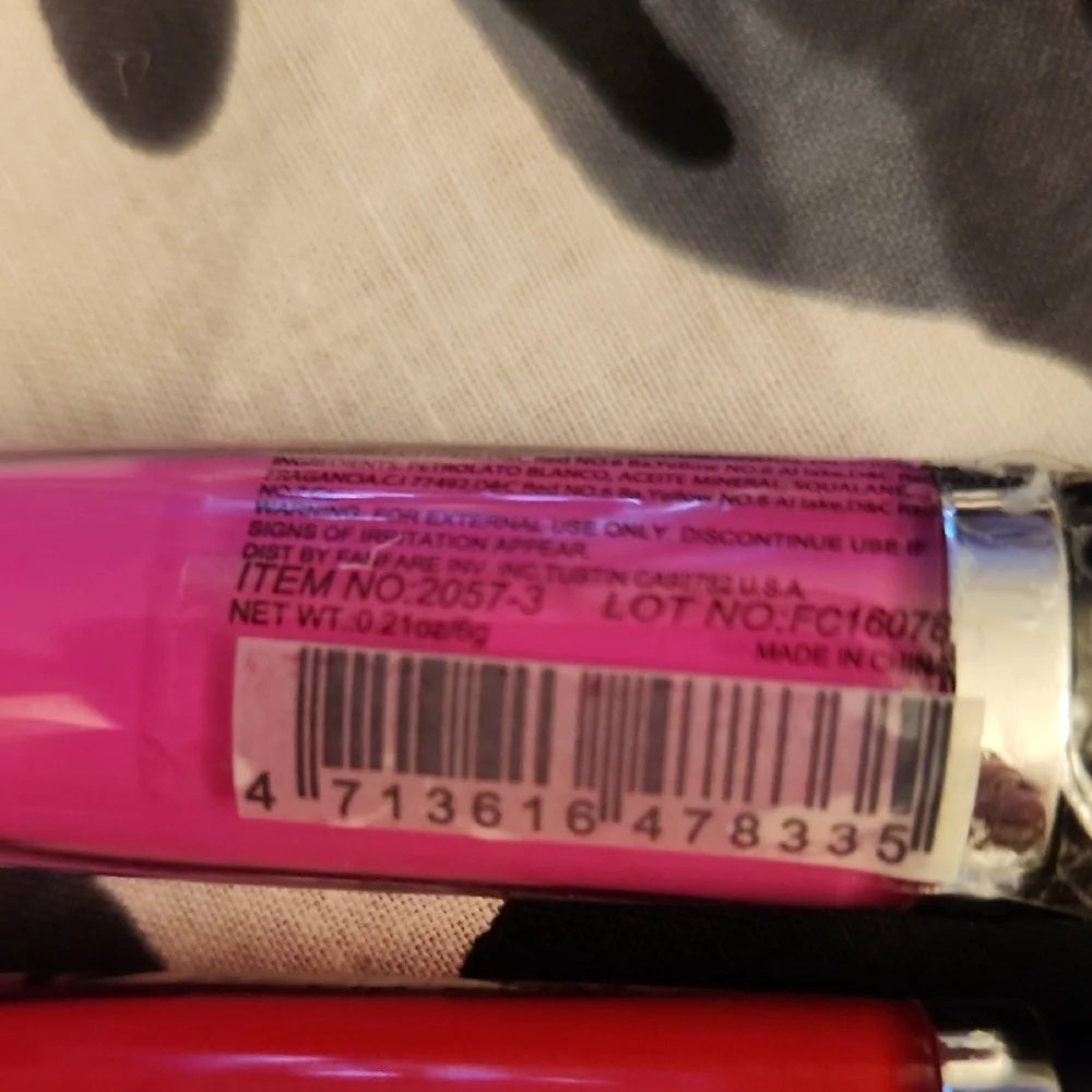 Amuse Society Lip Gloss Set Pink and Red Kiss Me XOXO